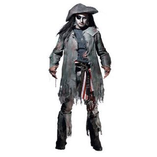 Barnacle Bill Mens Ghost Pirate Costume