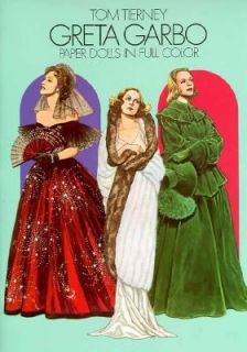 Greta Garbo Paper Dolls in Full Color by Tom Tierney 1985, Paperback 