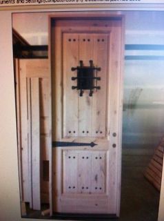   Knotty Alder Rustic Front Entry Door 36 X 96 Rustic Wood Solid Doors