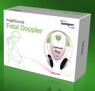 AngelSounds JPD 100S 3mhz fetal doppler (Green Color) w/battery,gel