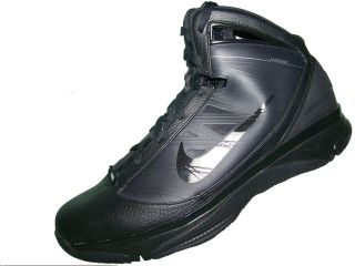 Mens Nike Hyperize Basketball Shoes Size 10 New Black Metallic Silver
