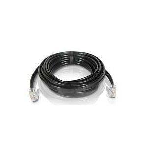 100FT TELEPHONE PHONE CORD CABLE LINE WIRE BLACK RJ11