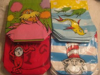 Dr Seuss Cat in Hat Bags Cat in Hat * Fish * Thing 1 Thing 2 
