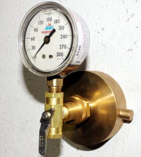 2½ NST Fire Hydrant Water Gauge with Bleeder valve & liquid filled 