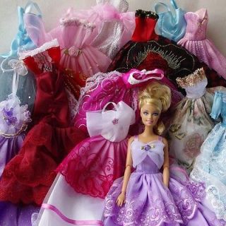   Pcs Fashion Handmade Dresses & Clothes 10 Shoes For Barbie Doll
