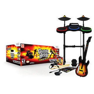 WII Guitar Hero 5 Controller Bundle with GH World Tour Game  BRAND NEW