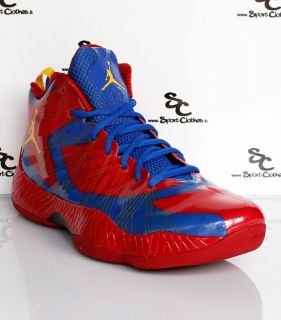 Air Jordan 2012 Lite Superman Heroes Pack mens basketball shoes red 