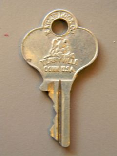 Eagle Lock Co. Terryville Conn Key  JZKUA  Vintage  Collectible