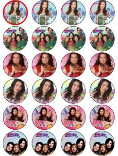 24 x ICARLY EDIBLE RICE PAPER CAKE TOPPERS