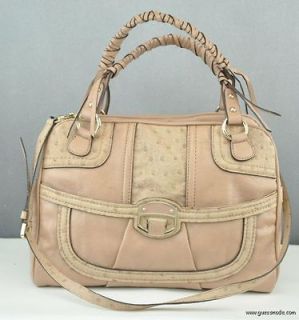 New GUESS Ladies Handbag Edna Satchel Bag Tan NWT Purse USA