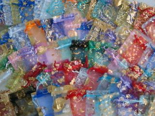   Bulk Wedding favor bags jewelry organza gift pouch assorted Size