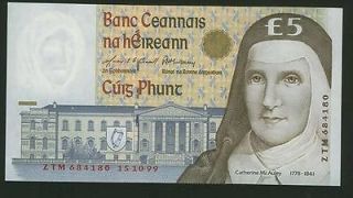 pounds UNC Irish Ireland (Rep of) Mcauley 15 10 99 P75 Eire Look 2 