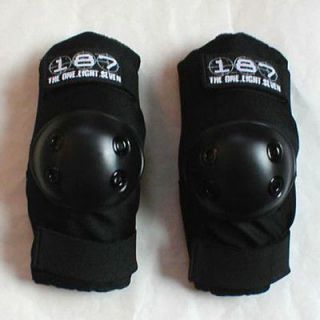 187/The One Eight Seven Elbow Pads Skateboard Protective Gear Black XS 