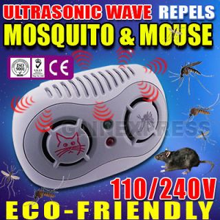 Ultrasonic Sensor Electronic Mouse Mosquito Repeller Repellent Pest 