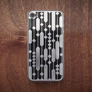 iPhone 4 or 4s Abacus Silver Metal Cover Plate. Rad