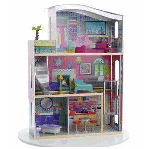   listed New Kidkraft Wooden Glitter Dream Suite Dollhouse Doll House
