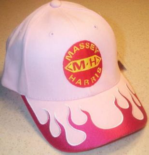 Pink Massey Harris Embroidered Solid Flame Hat