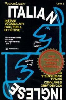 Italian   English Level 1 by Vocabulearn 1988, Book, Other