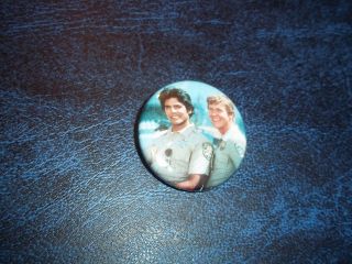 1970s CHIPS NBC Television Show Mini Button Ponch & Jon C