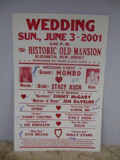Vintage Pro Wrestling Event Poster June 3, 2001 Old Mansion Elizabeth 