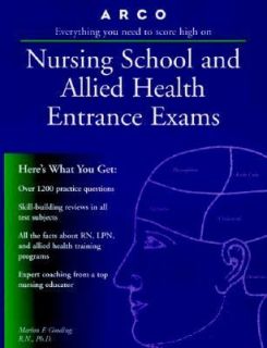   Allied Health Entrance Exams by Marion Gooding 1997, Paperback