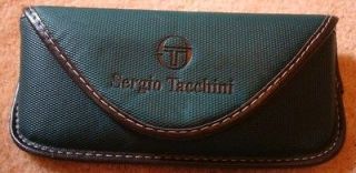 SERGIO TACCHINI Carry SUNGLASSES Case Pouch EyeGlasses Designer Green 