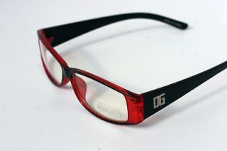  Maroon Clear Lens Sun Glasses Vintage SEXY NERD Rectangle Eye wear RX