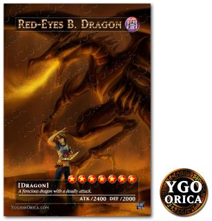 1x Red Eyes Black Dragon ♔ YuGiOh Anime Non Holo Orica Original 