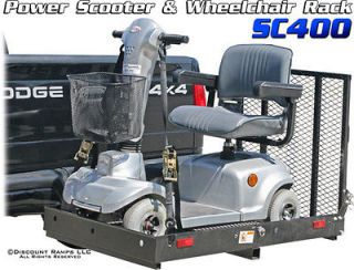   MOUNTED WHEELCHAIR SCOOTER MOBILITY CARRIER MEDICAL RACK+RAMP (SC400