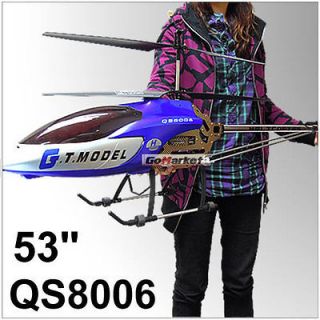 Newly listed 53 QS8006 GYRO 3.5 Channel 3.5CH Metal RC Helicopter GT 
