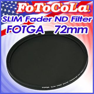 Fotga 72mm slim fader ND filter adjustable variable neutral density 
