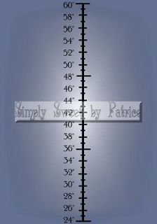 CHILD GROWTH CHART Vinyl Wall Saying Lettering Quote Art Decoration 