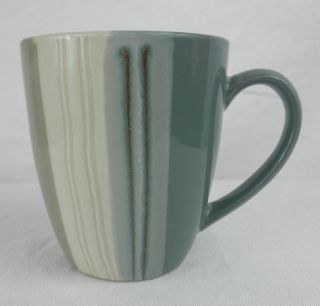 Latitudes Blue Stripes Farberware China Coffee Mug 4
