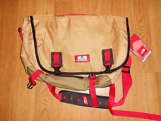 The North Face Fausto SE Messenger Bag Wood Grain Brown New