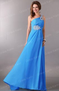 Evening Formal Prom Ball Gown Party One Shoulder Cocktail Bridesmaid 