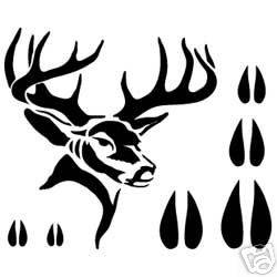 Tandy Leathercraft Deer Tracing Stencil Design New 76900 04