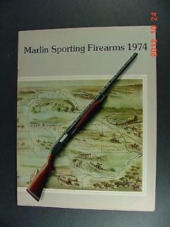 1974 Marlin Arms Firearms Gun Catalog