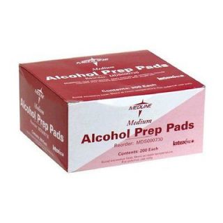 Brand New 70% Isopropyl Alcohol Prep Pads Swabs Box of 200 Pads 