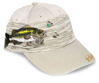 BASS Cap (fishing hat)   detailed embroidery