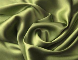 Silk~Y Satin Charmeuse Fitted Sheet Set King Sage/Green
