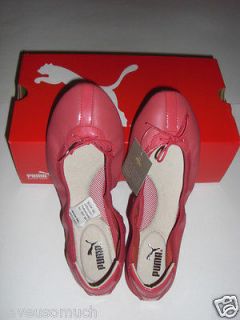 Puma Womens Kitara Ballerinas Flat Shoes Chrysanthemum Red Size 10 