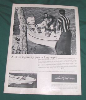 1961 Fleetwood Lone Star Boat Ad.