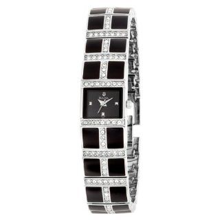 Bulova Womens 98L109 Crystal Accented Watch Watches 