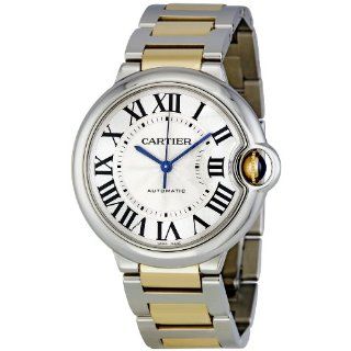 Cartier Mens W6920047 Ballon Bleu Steel and 18kt Gold Watch Watches 