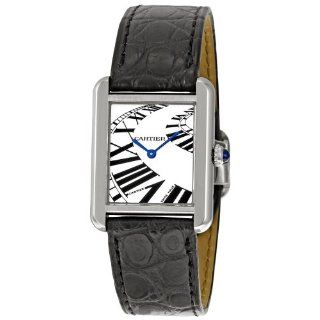 Cartier Mens W5200018 Tank Solo Silver Dial Watch: Watches:  