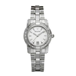 Bulova Womens 96R112 Diamond Accented Bracelet Watch: Watches:  