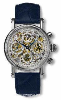 Chronoswiss Opus Skeleton Chronograph   Steel   Leather Strap Watches 