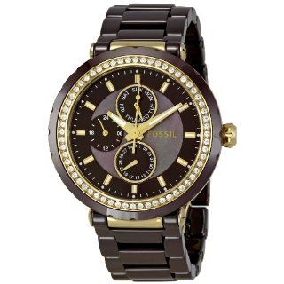Fossil Womens CE1046 Allie Brown Dial Watch Watches 