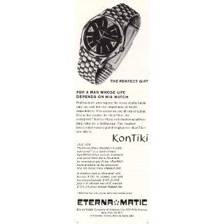 Print Ad 1959 Eterna Magic Watch KonTiki Eterna Watch Company 