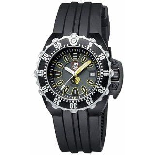 Luminox Mens 1525 Black Polyurethane Quartz Watch with Black Dial 
